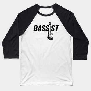 Bassist J-Style Bass Guitar Light Theme Baseball T-Shirt